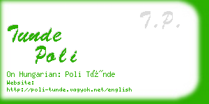 tunde poli business card